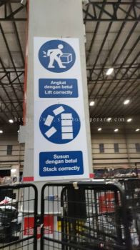 indoor acp safety instruction signage 