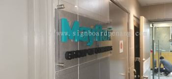 mayflax acrylic base with 3d pvc cut out letteting logo indoor signage signboard at petaling jaya selangor