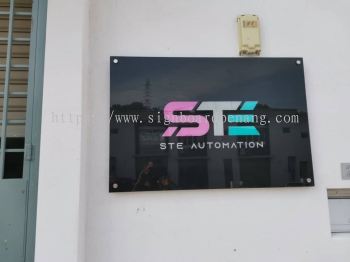 ste automation acrylic poster frame indoor signage at bukit raja klang