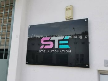 ste automation acrylic poster frame indoor signage at bukit raja klang