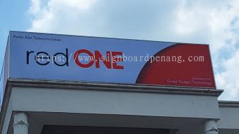 red one lightbox signage signboard at kepong batu caves klang subang jaya 