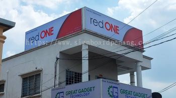 red one lightbox signage signboard at kepong batu caves klang subang jaya 