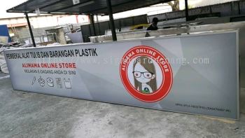 alimama online store lightbox signage signboard at klang selangor 