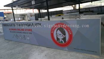 alimama online store lightbox signage signboard at klang selangor 