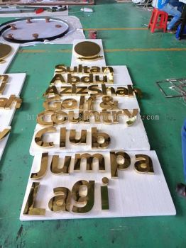 3D STAINLESS STEEL GOLD MIRROR SURFACE LETTERING SIGN MANUFACTURER AT PENANG | KEDAH | PERAK