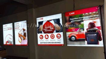 red one fabric lightbox indoor signage signboard at kepong damansara subang jaya shah alam