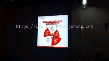 red one fabric lightbox indoor signage signboard at kepong damansara subang jaya shah alam