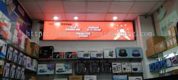 red one fabric lightbox indoor signage signboard at kepong damansara subang usj klang batu caves 