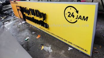 drip n dry 3d eg box up led backlit lettering logo signage signboard at subang jaya selangor