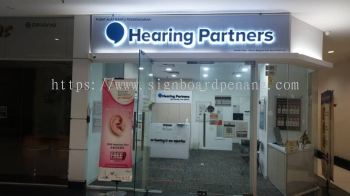 hearing partners eg box up 3d led backlit lettering signage signboard at amcorp mall 