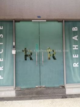 Precise Rehab glass sticker at Hartamas Kuala lumpur