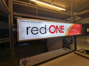 red one lightbox signage signboard at petaling jaya