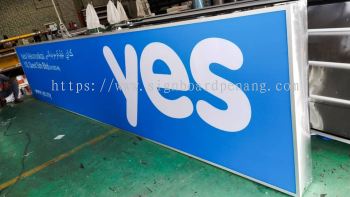 yes telecommunication  lightbox signage signboard 