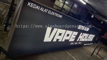 vape house lightbox signage signboard at setia alam