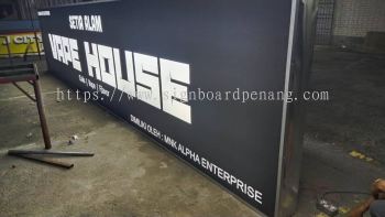 vape house lightbox signage signboard at setia alam