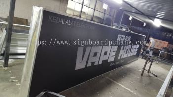 vape house lightbox signage signboard at setia alam