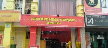 legasi nasi lemak lightbox signage signboard at puchong