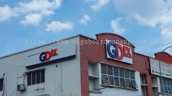 gdex eg box up conceal 3d led frontlit logo signage signboard 