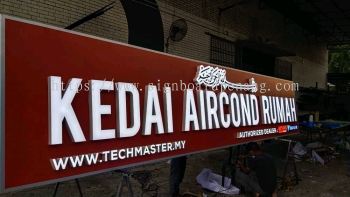 KEDAI AIRCOND 3D LED SIGNBOARD AT PENANG | JURU | BATU KAWAN | SIMPANG AMPAT