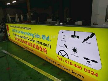 success car refurnishing lightbox signage signboard at subang jaya selangor