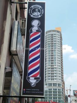 Romeo barbershop lightbox signage signboard at kepong bandar puteri klang subang petaling jaya