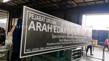 Arah Edar metal g.i signage signboard at Kuala lumpur