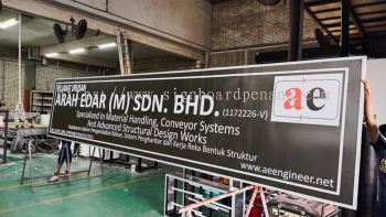 Arah Edar metal g.i signage signboard at Kuala lumpur