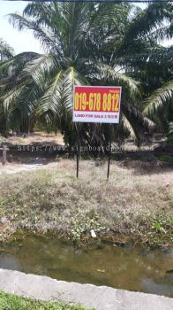 land for sale road side metal g.i with footing signage signboard 