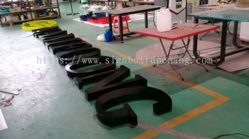 namfoong aluminium box up 3d gaint lettering logo signage signboard at kapar