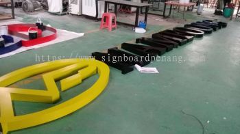 namfoong aluminium box up 3d gaint lettering logo signage signboard at kapar