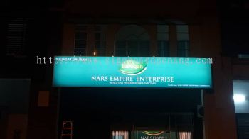 nars empire lightbox signage signboard at kota bayu emas