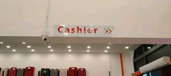 cashier ACP indoor signage signboard 