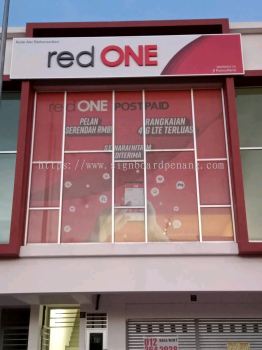 Red One Glass Sticker Printing At Selangor 