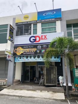 Gdex Metal GI Signage Signboard At Kuala Lumpur Subang Kepong Cheras Damansara 