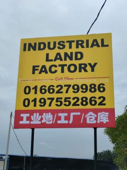 Road Side Metal GI Signage Signboard 