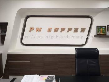 PM Copper Indoor PVC Cut Out 3D Lettering Logo Signage Signboard At Klang Selangor 