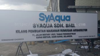 Syaqua 3D PVC Cut Out Lettering Logo Signage Signboard At Kapar Selangor 