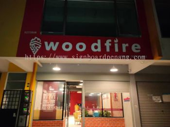 Woodfire 3D EG Box Up LED Backlit Lettering Logo Signage Signboard At Puncak Alam 