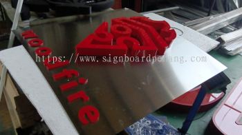 STAINLESS STEEL PLATE WITH 3D BOX UP SIGNBOARD AT PENANG | GEORGE TOWN | GURNEY | QUEENSBAY