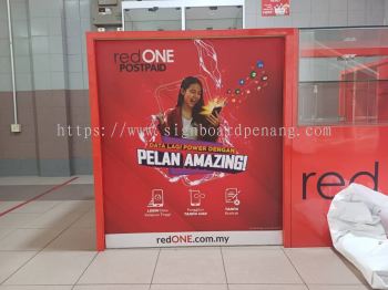 Red One Fabric Lightbox Signboard 