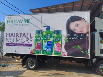 Follow Me Shampoo - Commercial Truck Lorry Sticker Printing