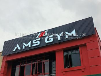 OFFICE ALUMINIUM CEILING TRIM 3D BOX UP SIGNBOARD AT PENANG, JURU, PERAI, KEDAH