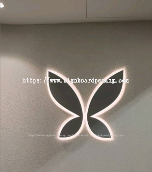 INDOOR 3D STAINLESS STEEL SILVER BOX UP LOGO SIGNAGE MAKER AT PENANG | KEDAH | IPOH