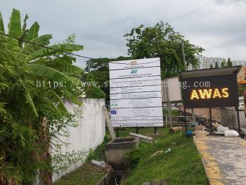 Construction Branding Solutions | Professional Outdoor Large Format Project Sign Fabrication in George Town, Bayan Lepas & Butterworth