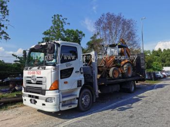 Self Loader Rental for Delivering Backhoe Loader