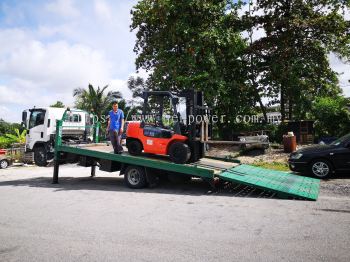 Self Loader Rental for Delivering Forklifts