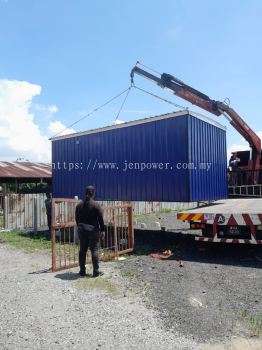 lorry crane tranfer cabin office in hulu Langat Selangor 