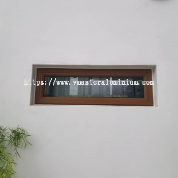 WOOD GRAIN FRAME TOP HUNG WINDOW