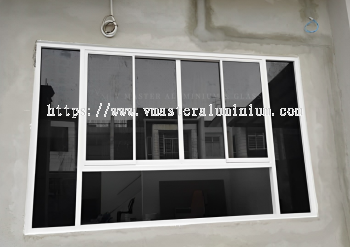 SLIDING WINDOW WITH FIXED GLASS