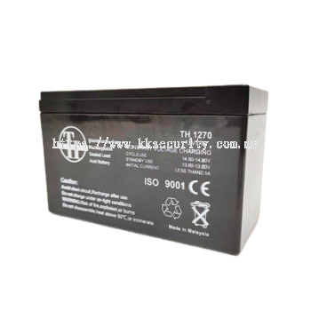 TH1270 12V7AH Rechargeable Backup Battery - For Autogate Backup System